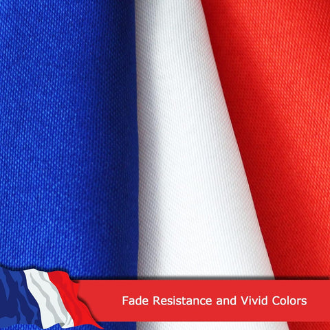 FSFLAG France Flag 3 X 5 Ft 400D Polyester and Two Brass Grommets