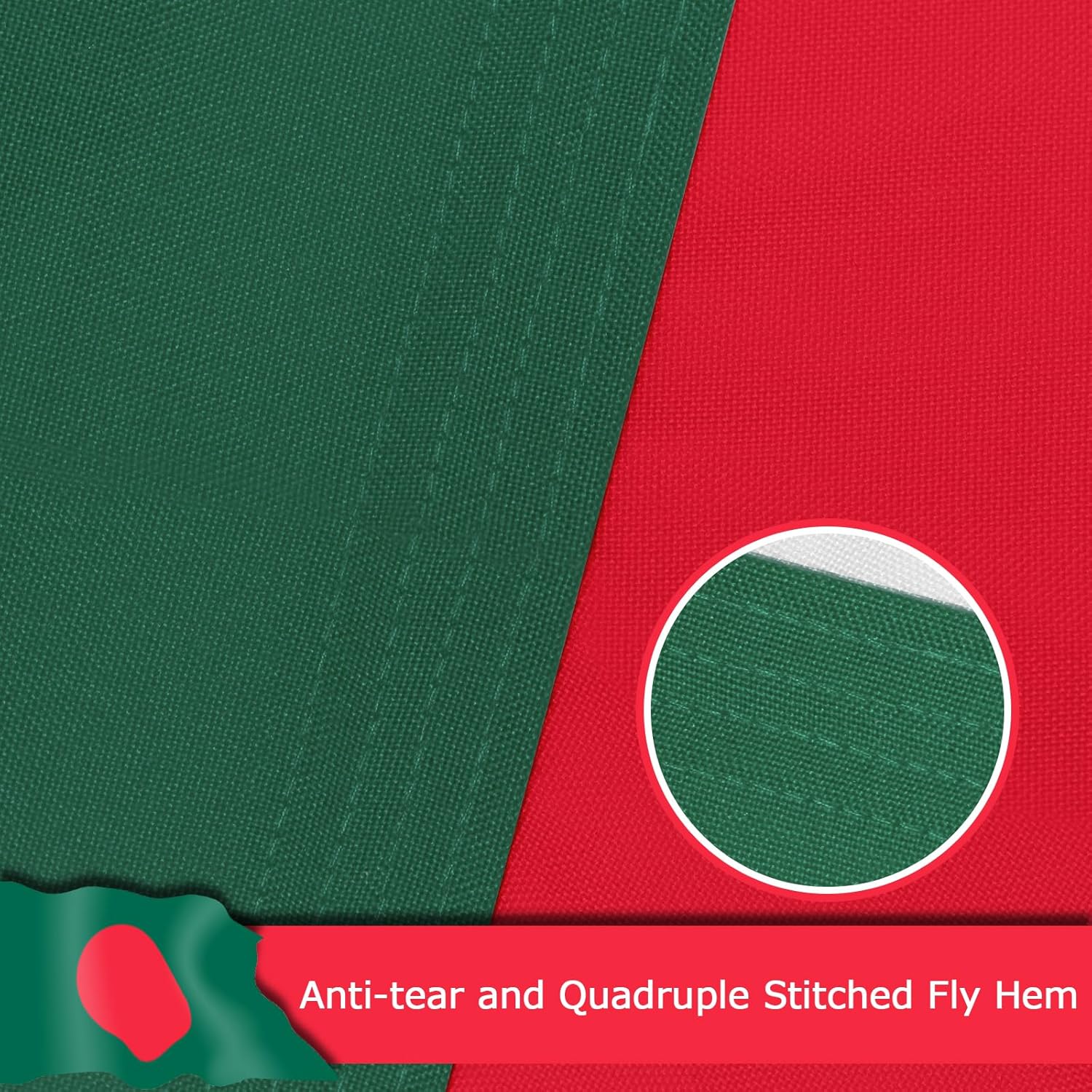 Bangladesh Bangladeshi Flag for Outside, 400D Heavy Duty Polyester, Double-Sided Printing, Quadruple Stitched Fly Hem, Fade Resistant, 2 Brass Grommets