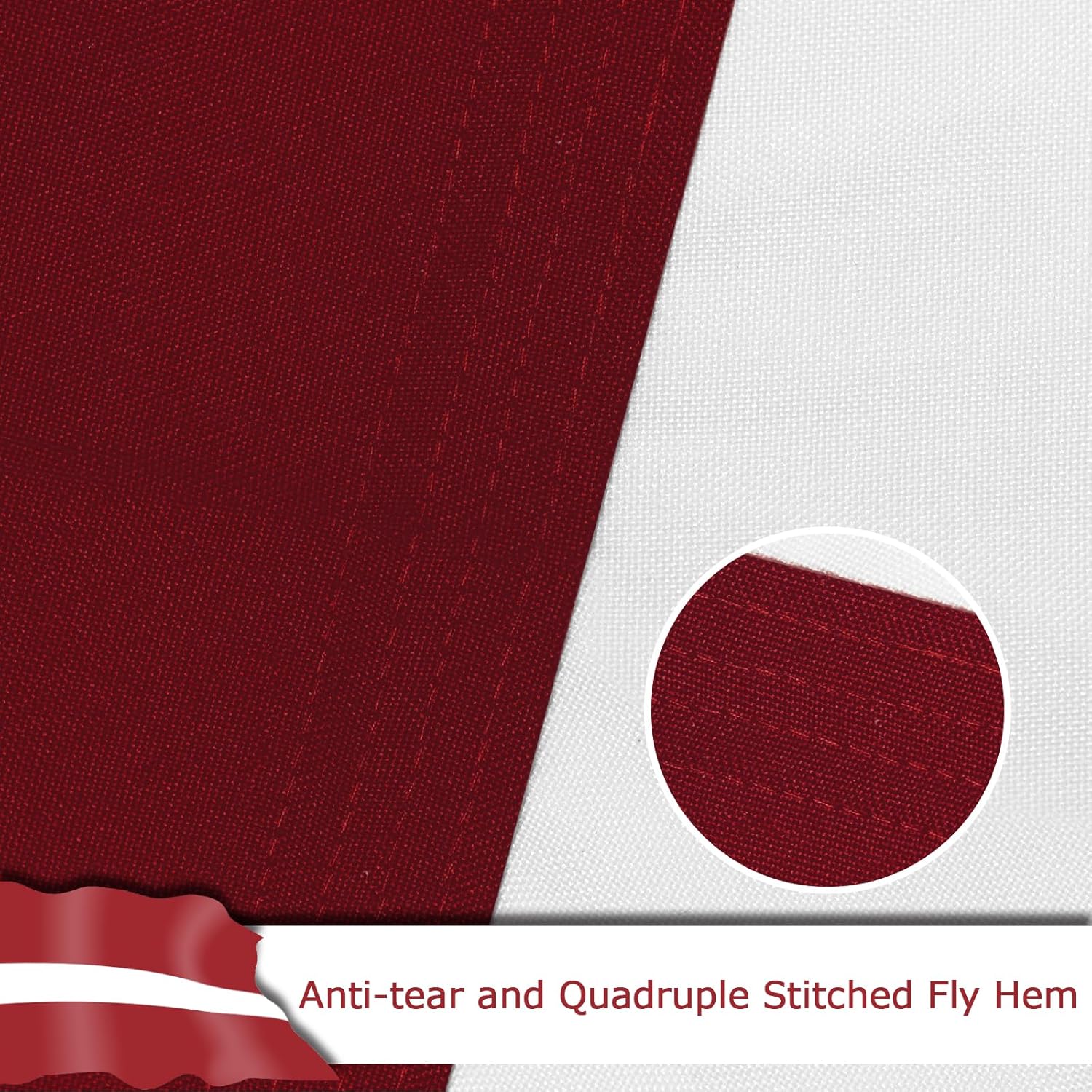 Latvia Latvian Flag for Outside, 400D Heavy Duty Polyester, Double-Sided Printing, Quadruple Stitched Fly Hem, Fade Resistant, 2 Brass Grommets