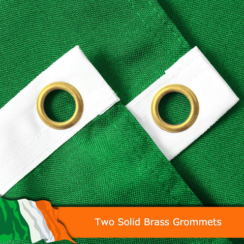 FSFLAG Ireland Flag 3 X 5 Ft 400D Polyester and Two Brass Grommets