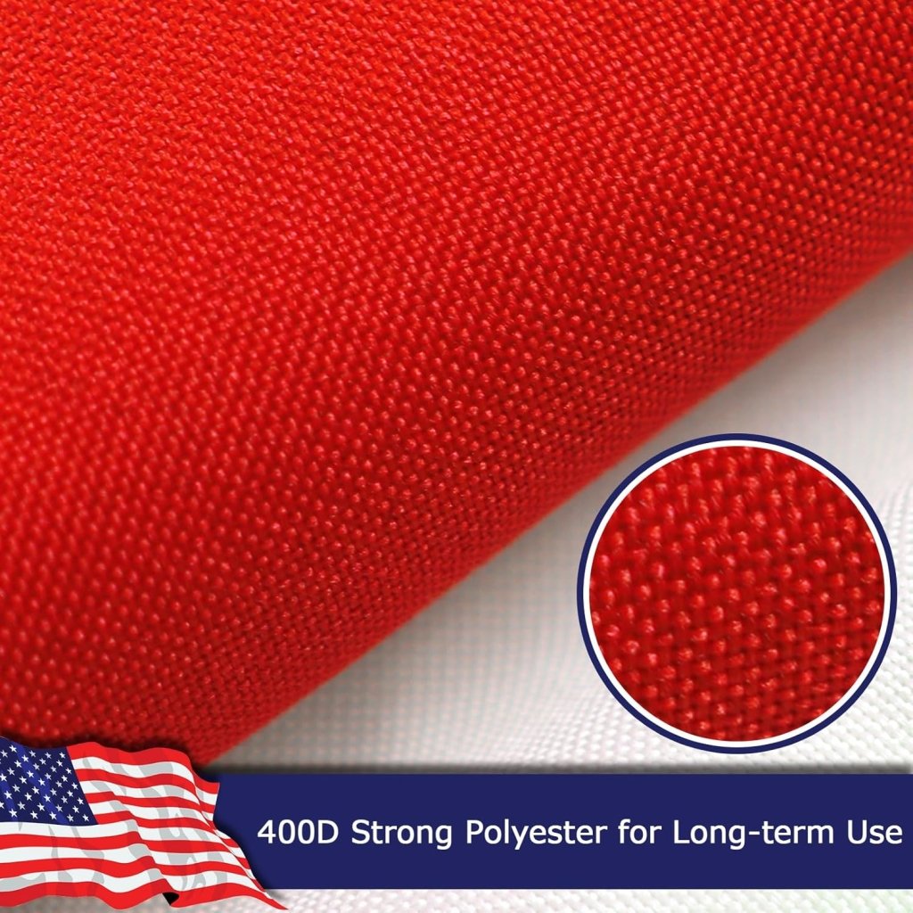 American US Flag for Outside, 400D Heavy Duty Polyester, Double - Sided Printing, Quadruple Stitched Fly Hem, Fade Resistant, 2 Brass Grommets