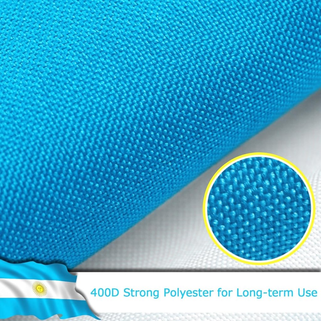 Argentina Argentinian Flag for Outside, 400D Heavy Duty Polyester, Double - Sided Printing, Quadruple Stitched Fly Hem, Fade Resistant, 2 Brass Grommets
