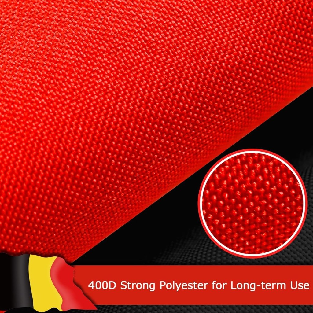 Belgium Belgian Flag for Outside, 400D Heavy Duty Polyester, Double - Sided Printing, Quadruple Stitched Fly Hem, Fade Resistant, 2 Brass Grommets
