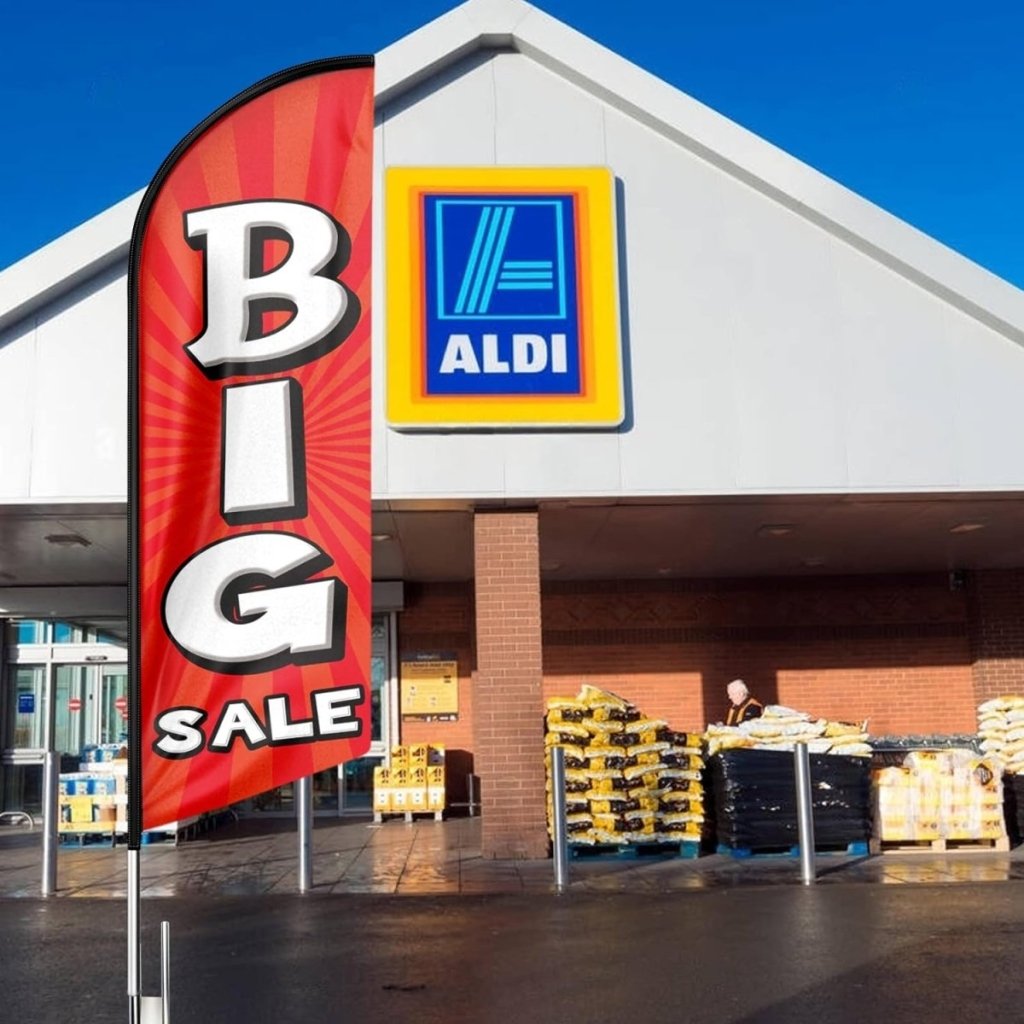 Big Sale Sign - Big Sale Feather Flag for Big Sale Business (Flagpole Not Included) - FSFlag