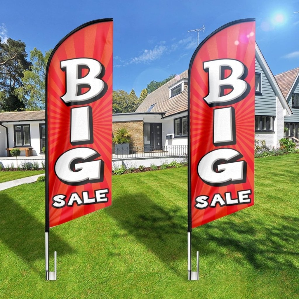 Big Sale Sign - Big Sale Feather Flag for Big Sale Business (Flagpole Not Included) - FSFlag