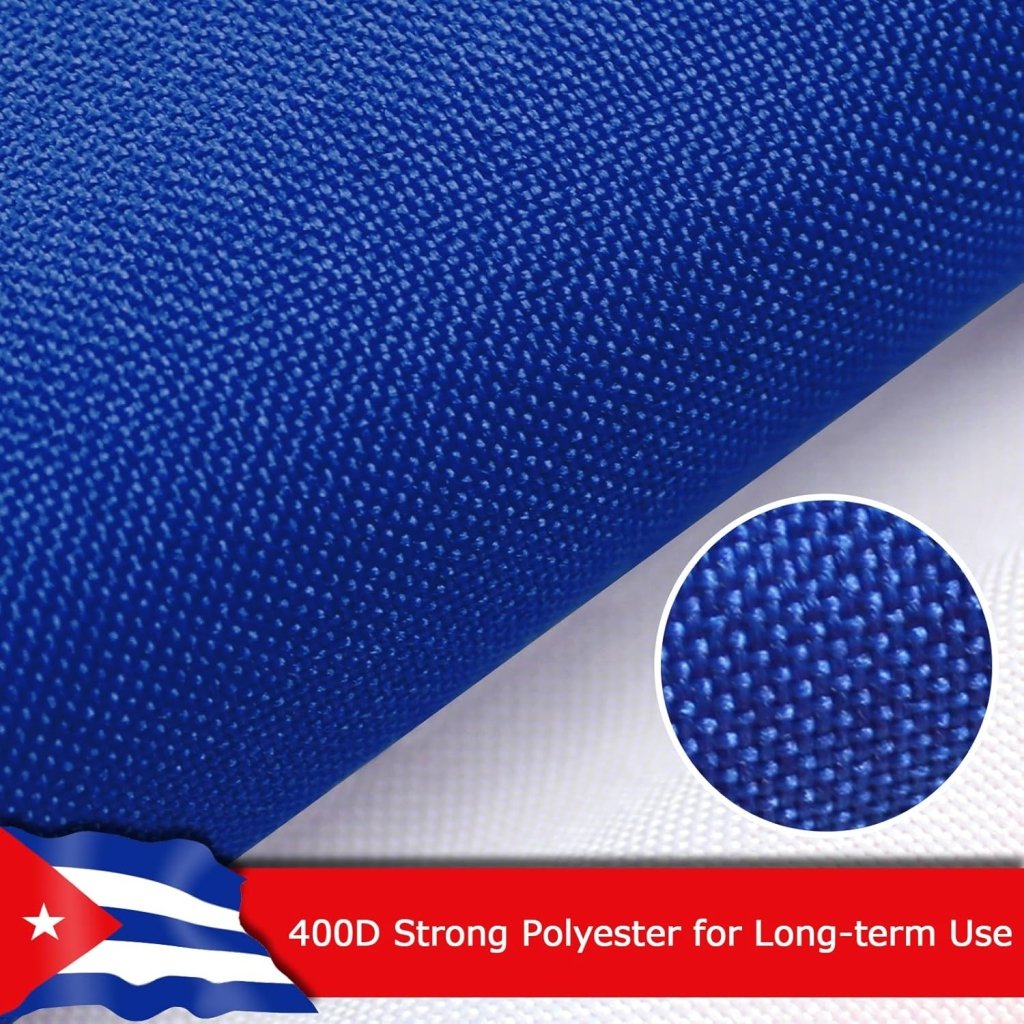 Cuba Cuban Flag for Outside, 400D Heavy Duty Polyester, Double - Sided Printing, Quadruple Stitched Fly Hem, Fade Resistant, 2 Brass Grommets