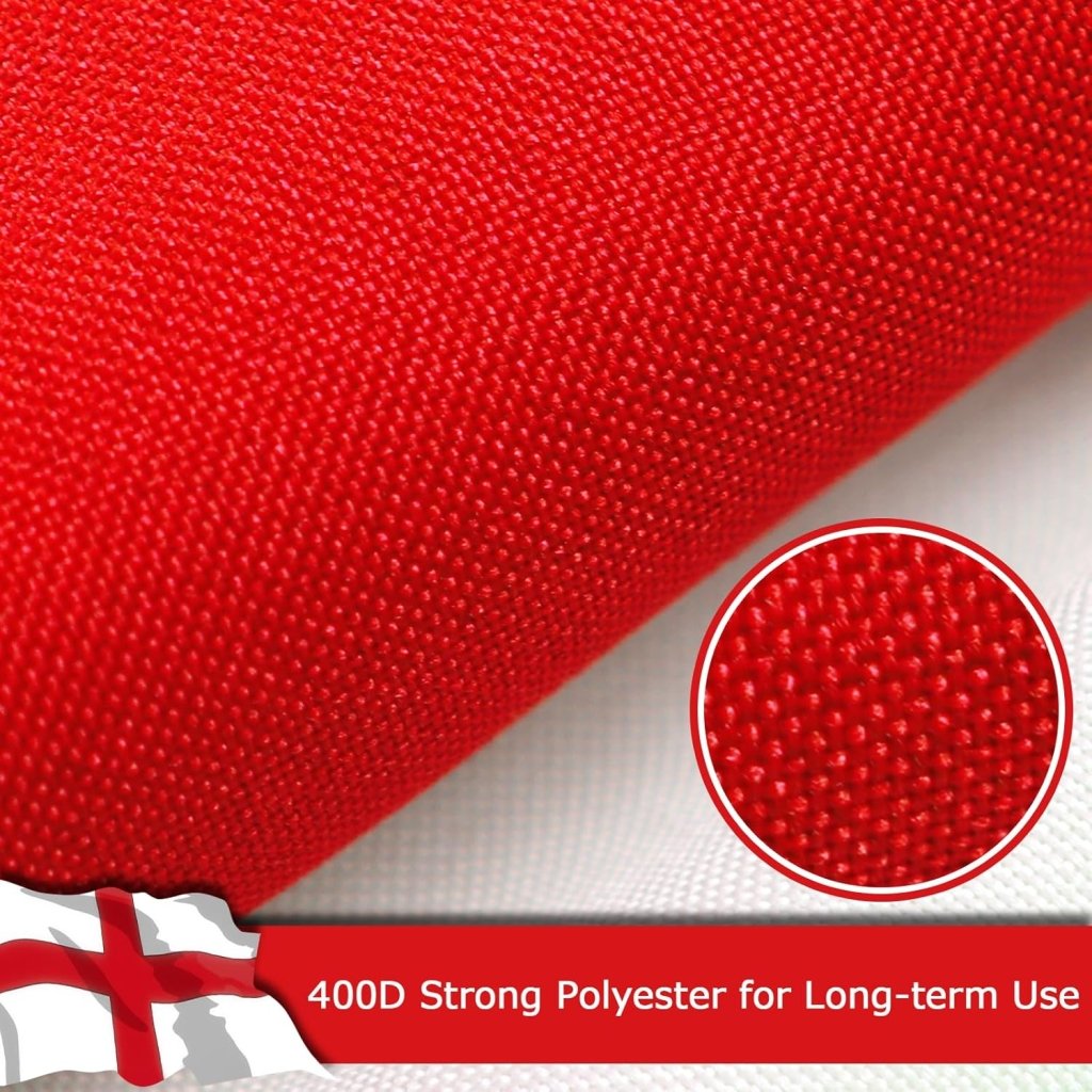 England English Flag for Outside, 400D Heavy Duty Polyester, Double - Sided Printing, Quadruple Stitched Fly Hem, Fade Resistant, 2 Brass Grommets