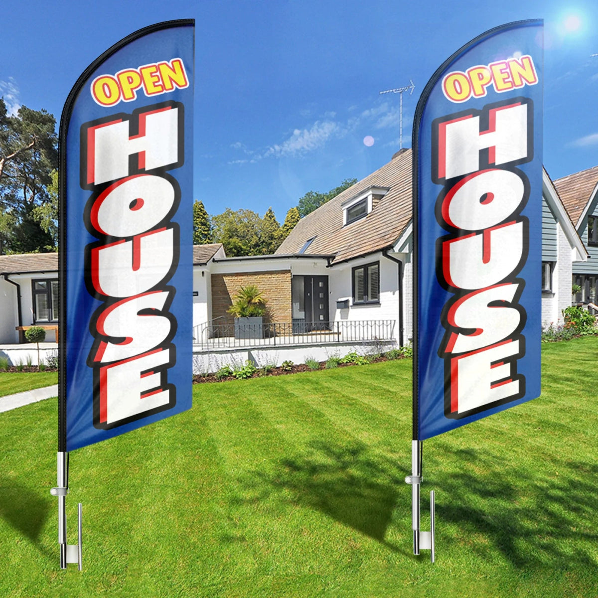 Open House Signs - FSFLAG Swooper Flag Feather Flag Pole Kit - FSFlag