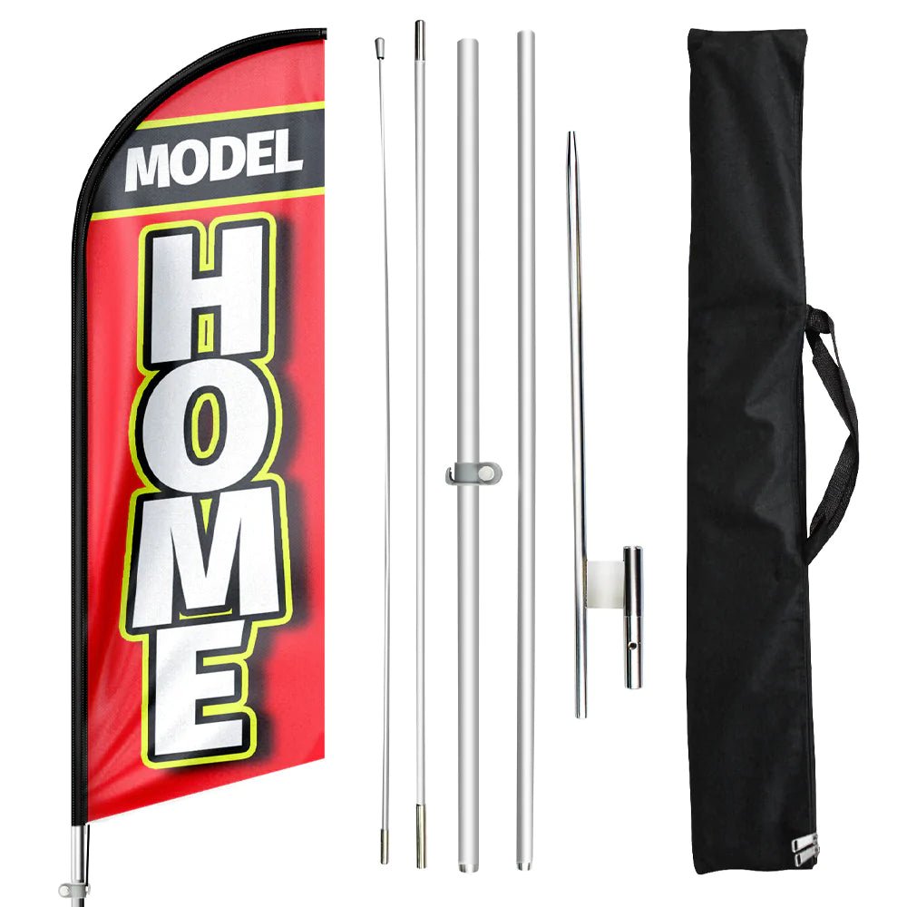 Model Home Real Estate Signs Swooper Flag Pole Kit - FSFlag