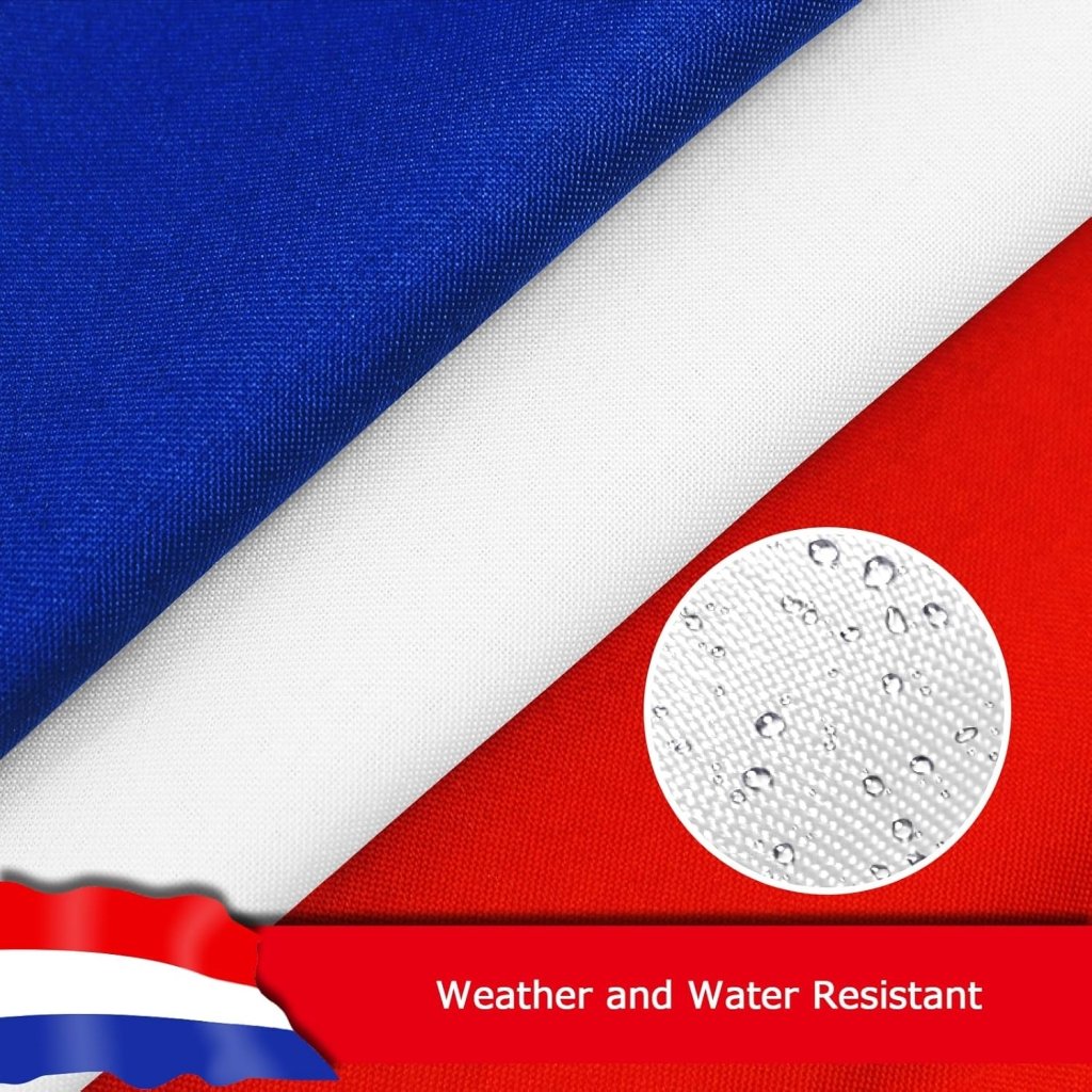 Netherlands Dutch Flag for Outside, 400D Heavy Duty Polyester, Double - Sided Printing, Quadruple Stitched Fly Hem, Fade Resistant, 2 Brass Grommets