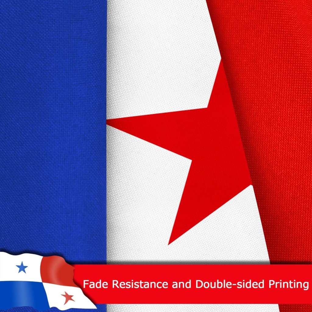 Panama Panaman Flag for Outside, 400D Heavy Duty Polyester, Double - Sided Printing, Quadruple Stitched Fly Hem, Fade Resistant, 2 Brass Grommets