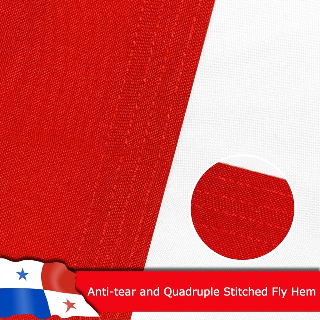 Panama Panaman Flag for Outside, 400D Heavy Duty Polyester, Double - Sided Printing, Quadruple Stitched Fly Hem, Fade Resistant, 2 Brass Grommets