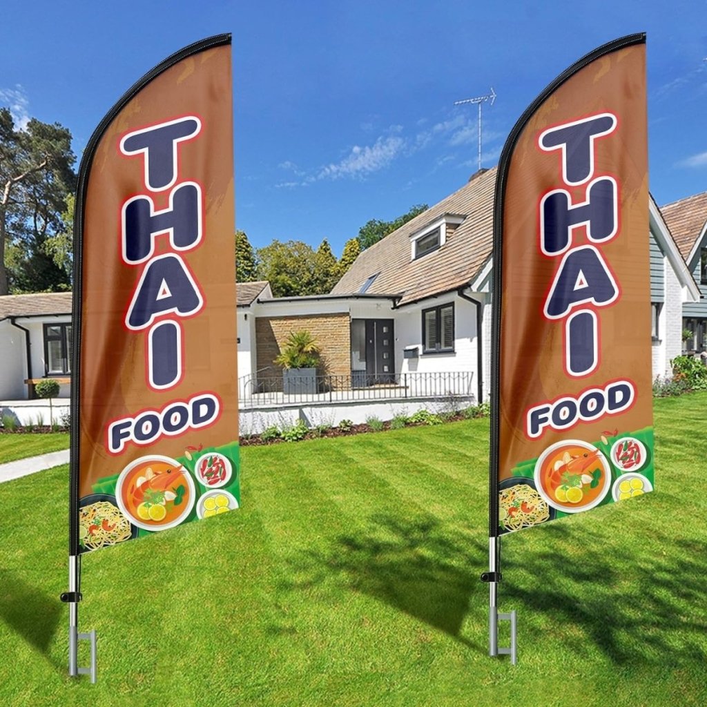 Thai Food Flag - 8ft Thai Food Feather Flag!(Flagpole Not Included) - FSFlag