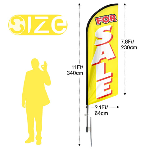 FSFLAG For Sale Swooper Flag Feather Flag Pole Kit