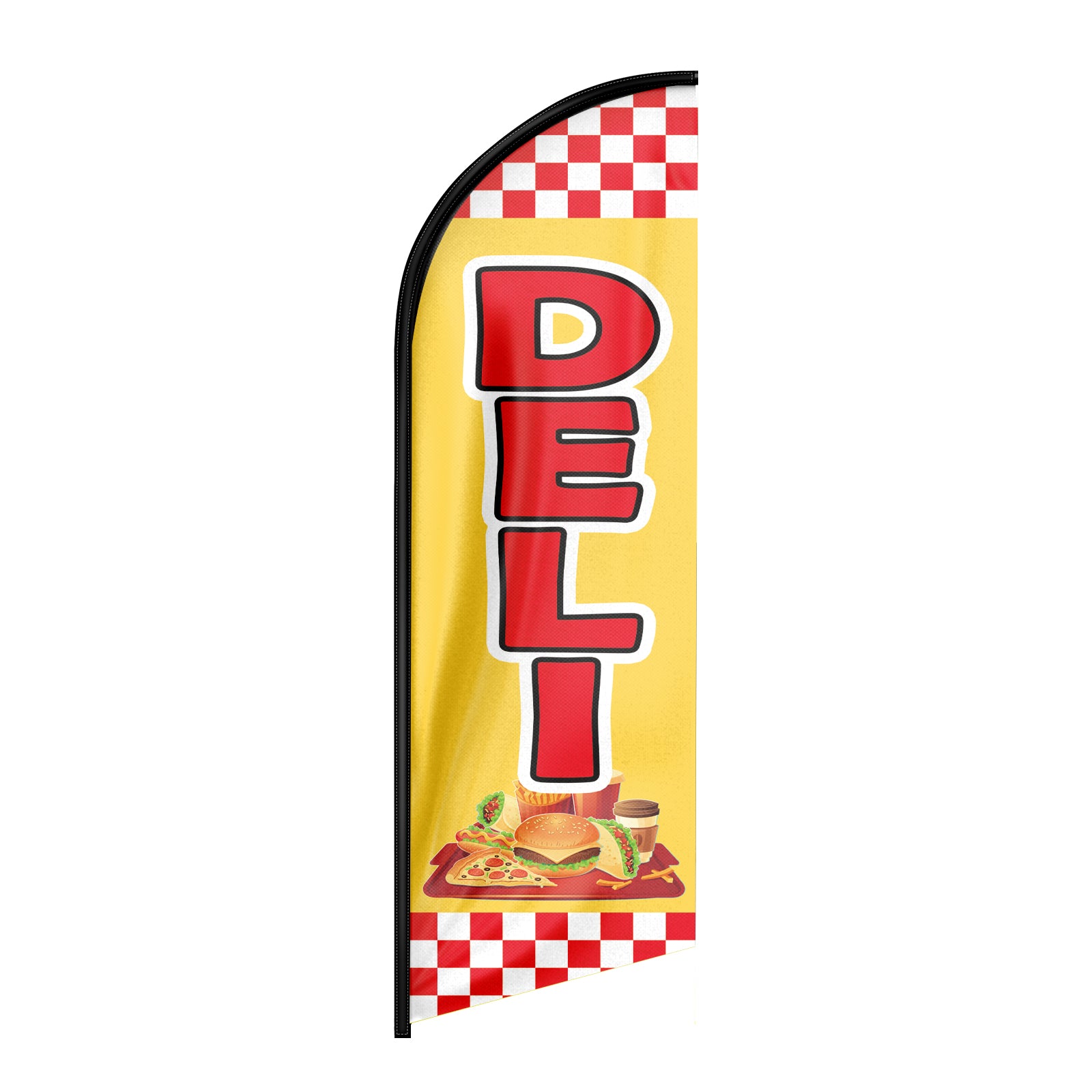 Deli Sign-8ft Deli Feather Flag!（Flagpole Not Included）