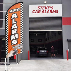 11Ft Auto Car Alarms Feather Flag Pole Kit with Ground Stake - FSFlag
