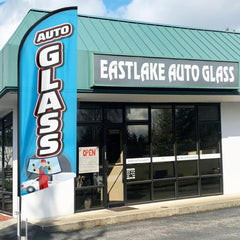 11Ft Auto Car Glass Feather Flag Pole Kit with Ground - FSFlag