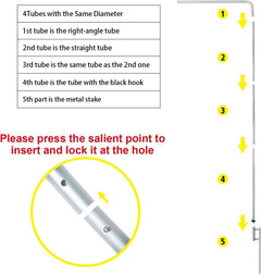 11FT Open Rectangle Flag Banners with Pole and Ground Stake (Yellow)