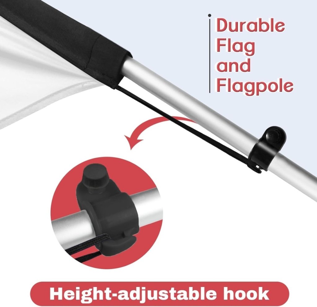 11ft Quesabirria Feather Flag Kit - Advertising Banner with Pole, Stake, and Food Sign - FSFlag