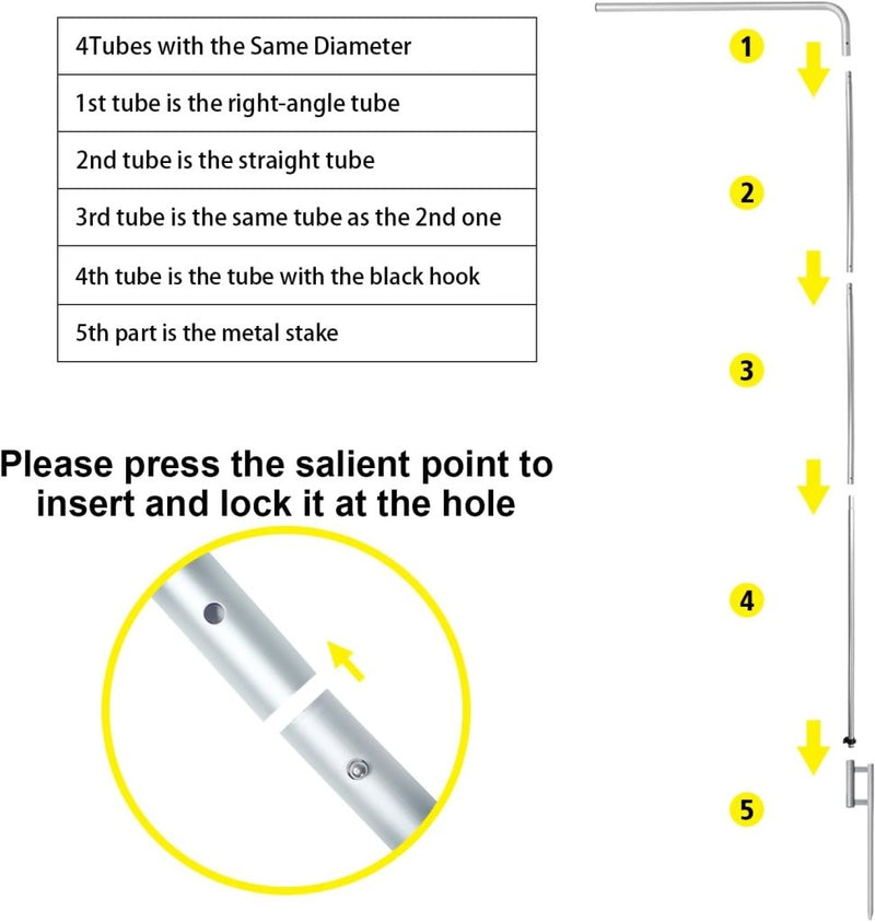 11FT Sale Rectangle Flag Banners with Pole and Ground Stake 01