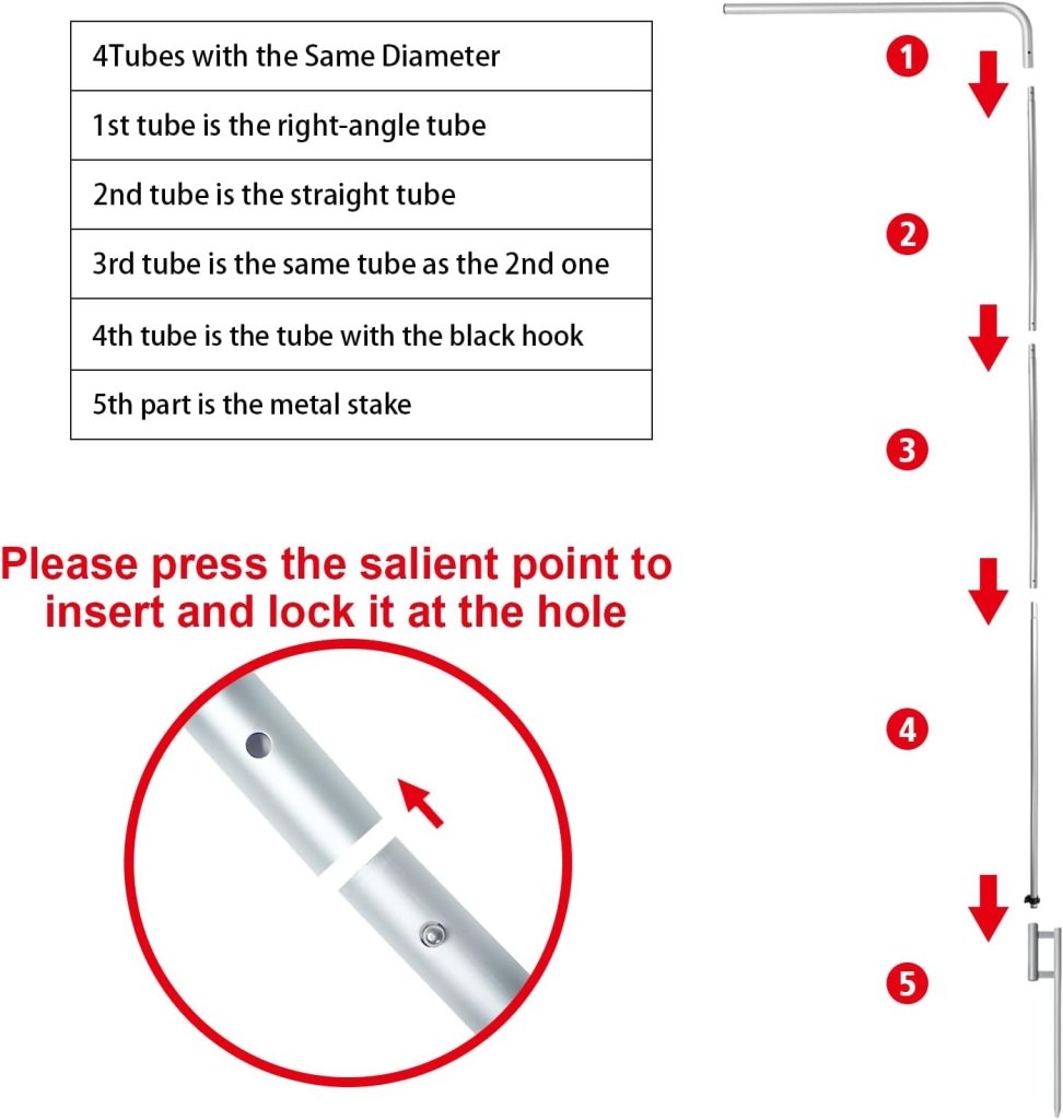 11FT Sale Rectangle Flag Banners with Pole and Ground Stake 02