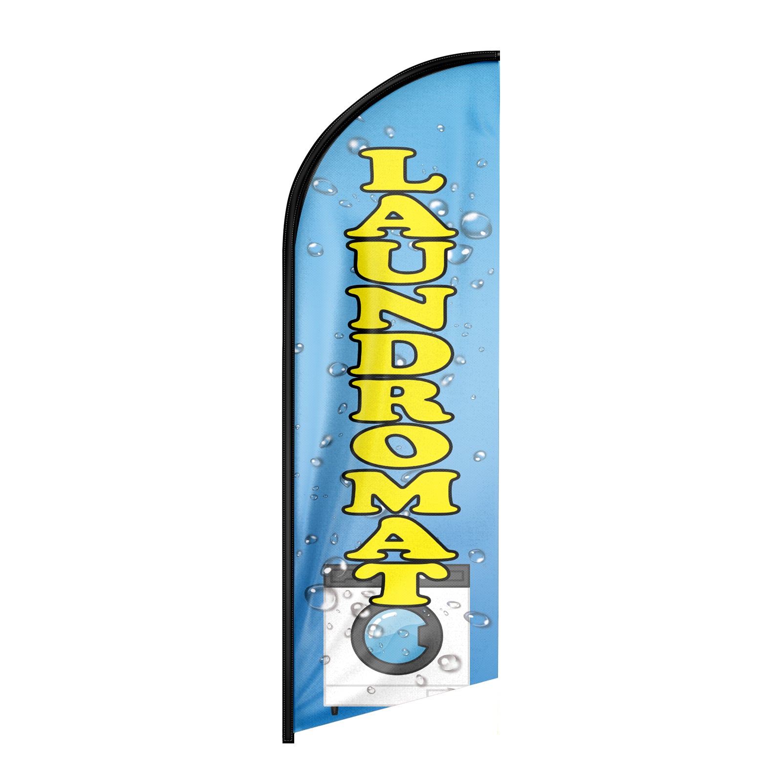 Laundromat Signs-Laundromat Feather Flag（Flagpole Not Included）