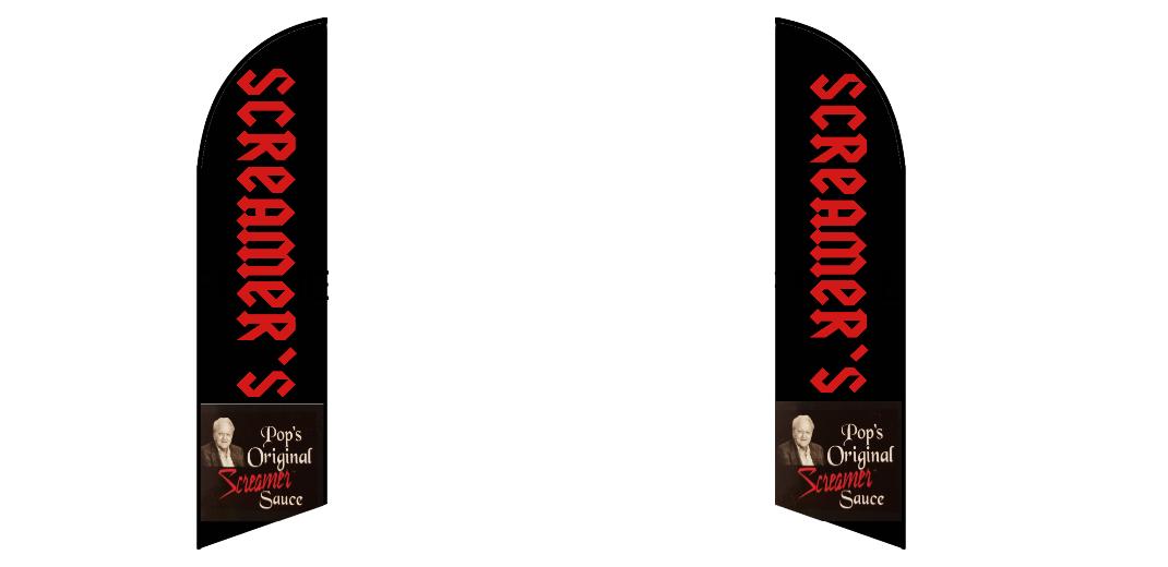 Custom Blade Flags-1.6x6.6,2x8,3x12FT,Double-Sided（Flagpole Not Included）