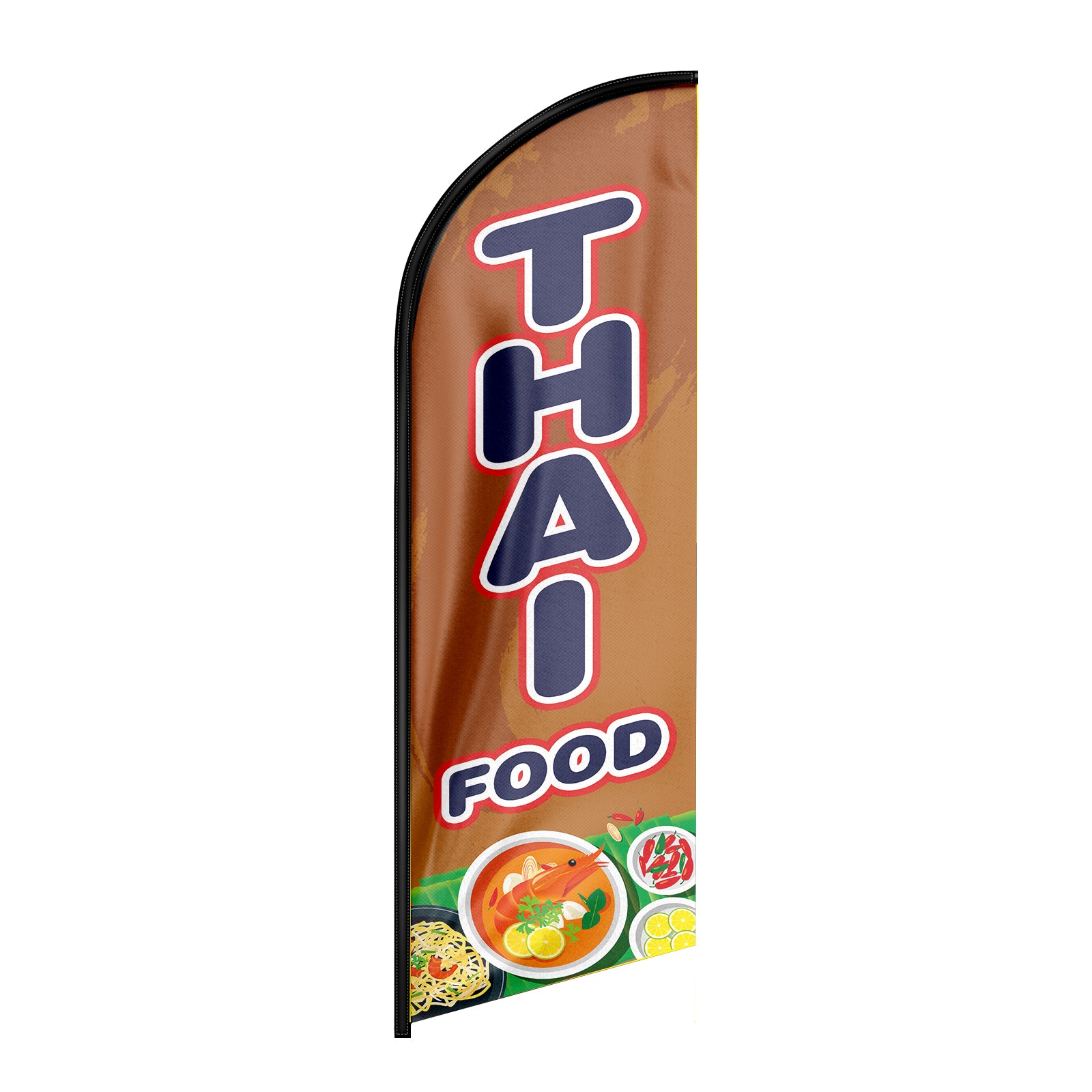 Thai Food Flag-8ft Thai Food Feather Flag!（Flagpole Not Included）