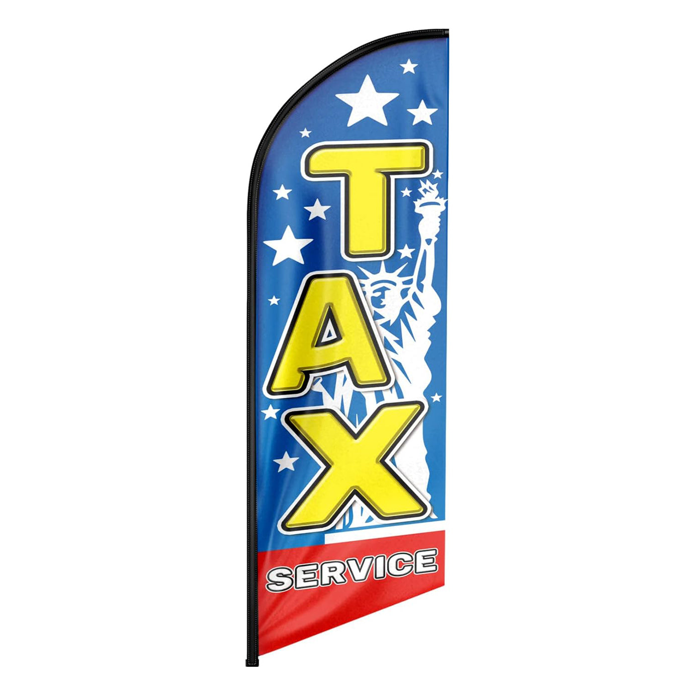 8FT Tax Service Advertising Swooper Flag（Flagpole Not Included）