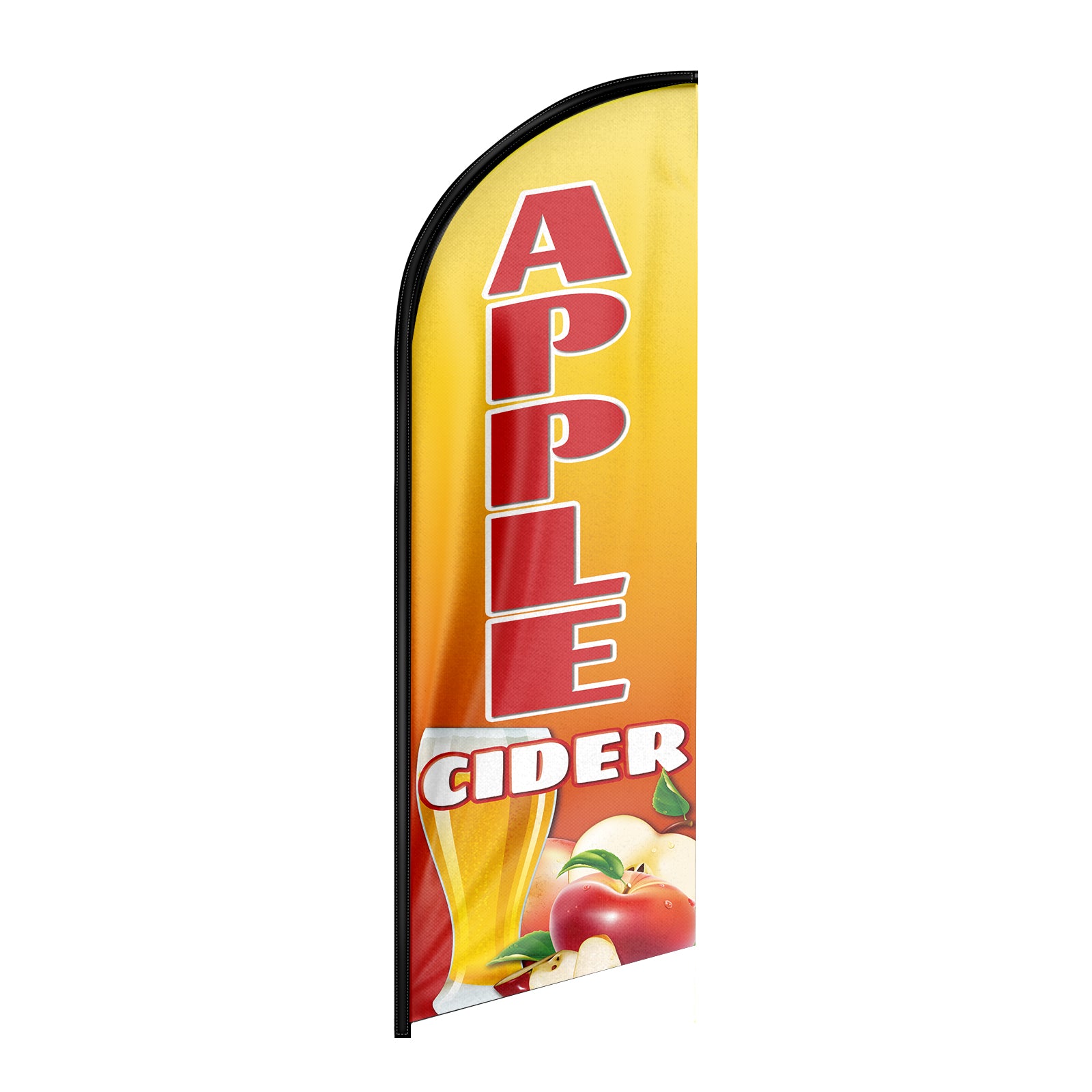 Apple Cider Sign-8ft Apple Cider Feather Flag（Flagpole Not Included）