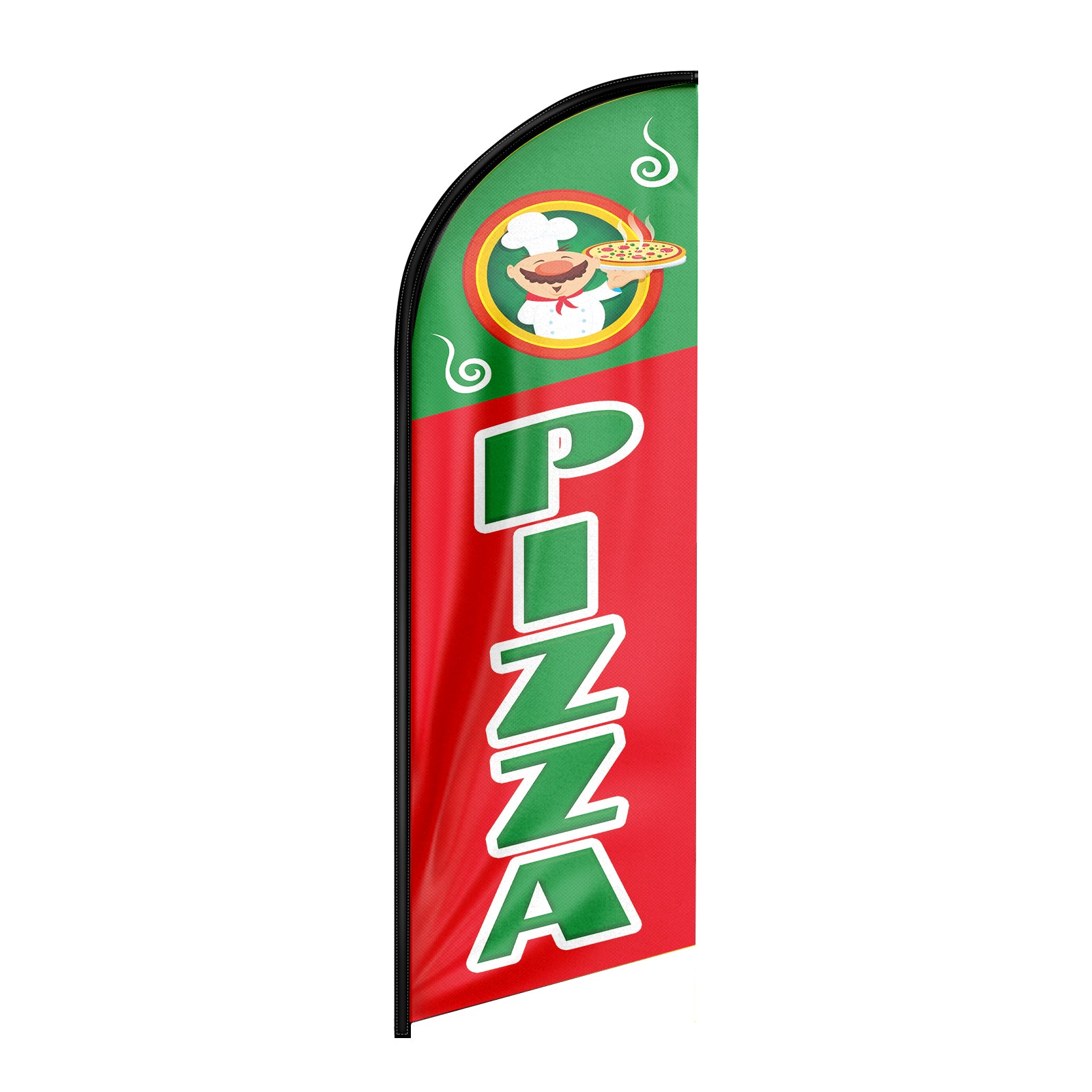 Pizza Sign-8ft Pizza Feather Flag!（Flagpole Not Included）