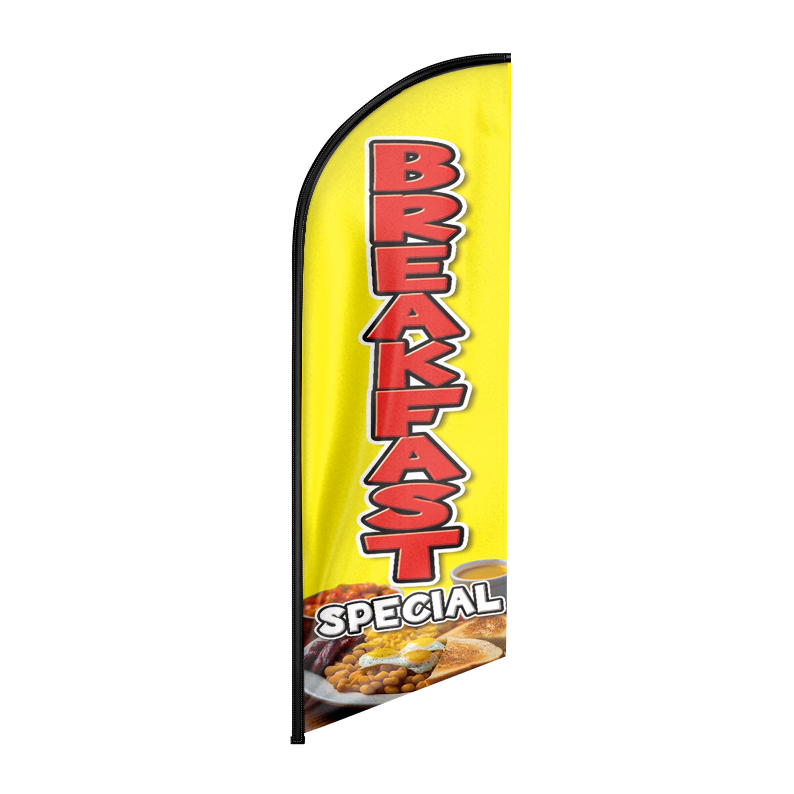 Breakfast flag-8ft Breakfast Special Feather Flag!（Flagpole Not Included）