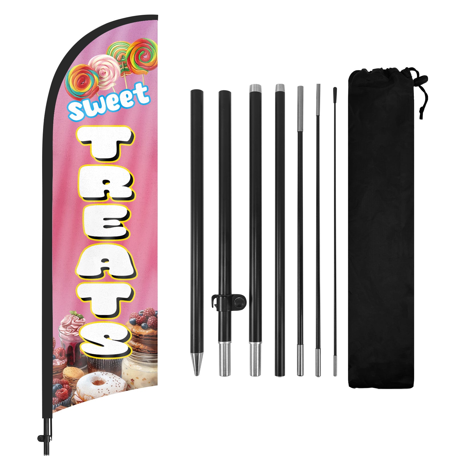 8Ft Sweet Treats Feather Flag - FSFlag