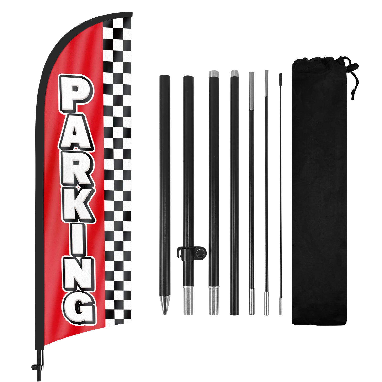 8Ft Parking 01 Feather Flag with Pole & Stake