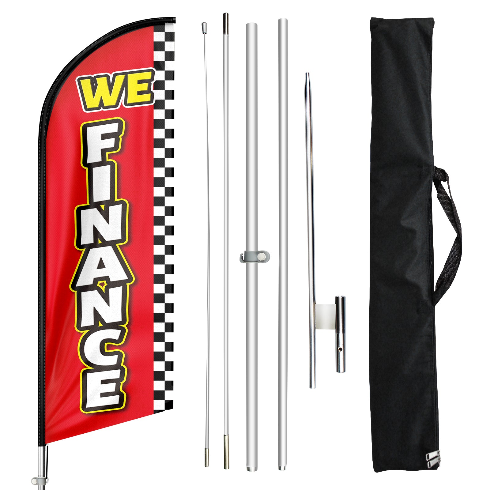 FSFLAG We finance Swooper Flag Feather Flag Pole Kit