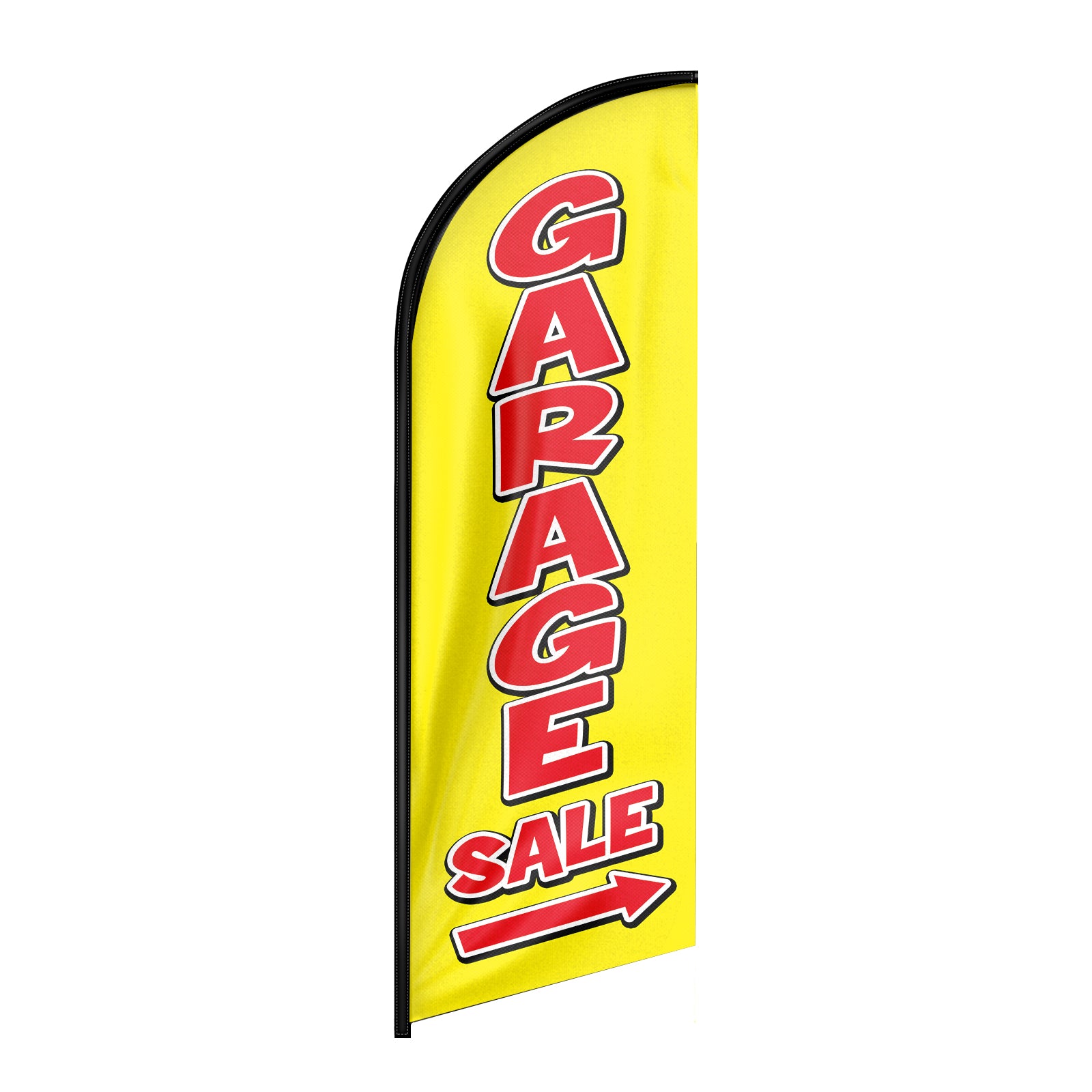 Garage Sale Signs-Garage Sale Feather Flag for Garage Sale Business(yellow Flagpole Not Included）