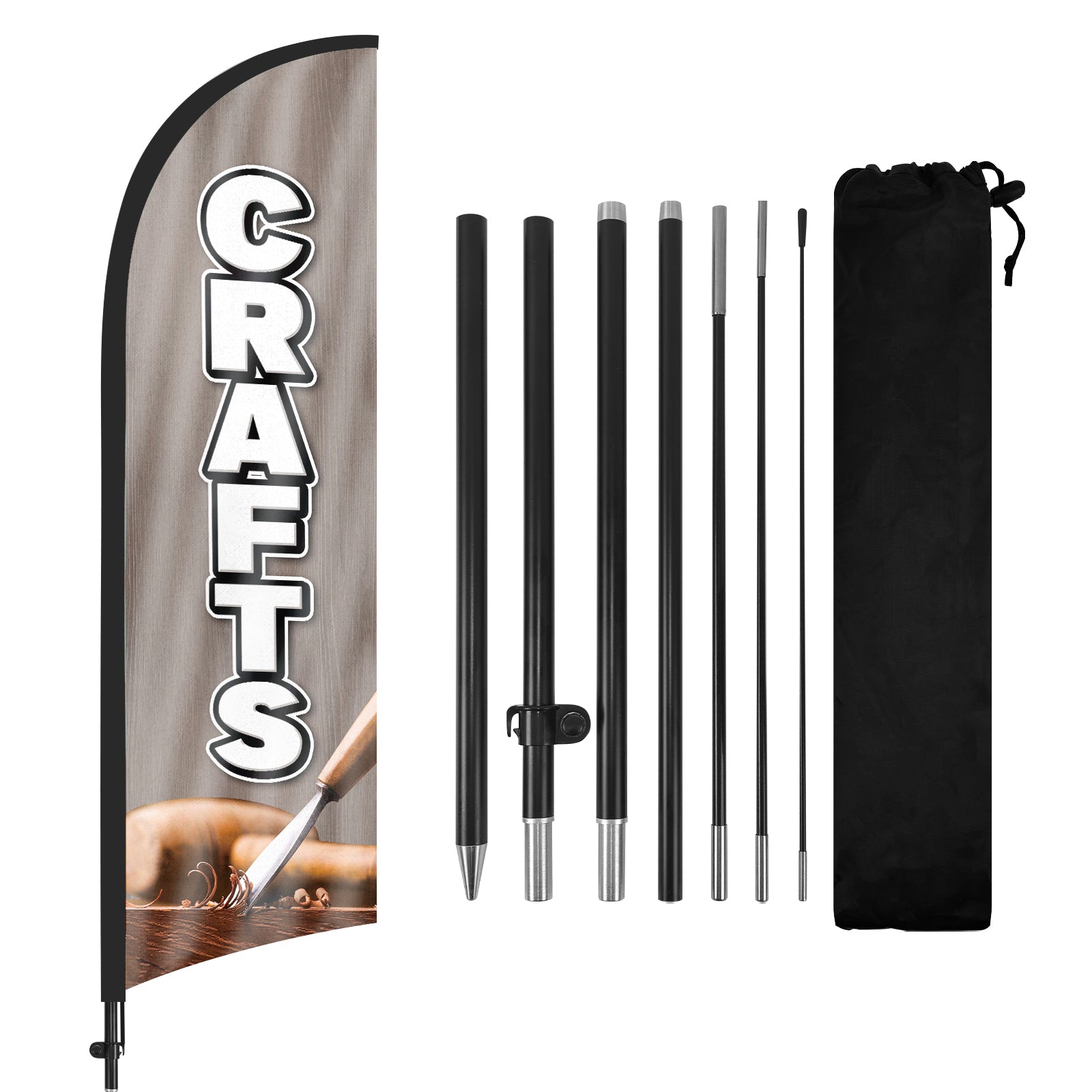 8ft Crafts Feather Flag Pole Kit