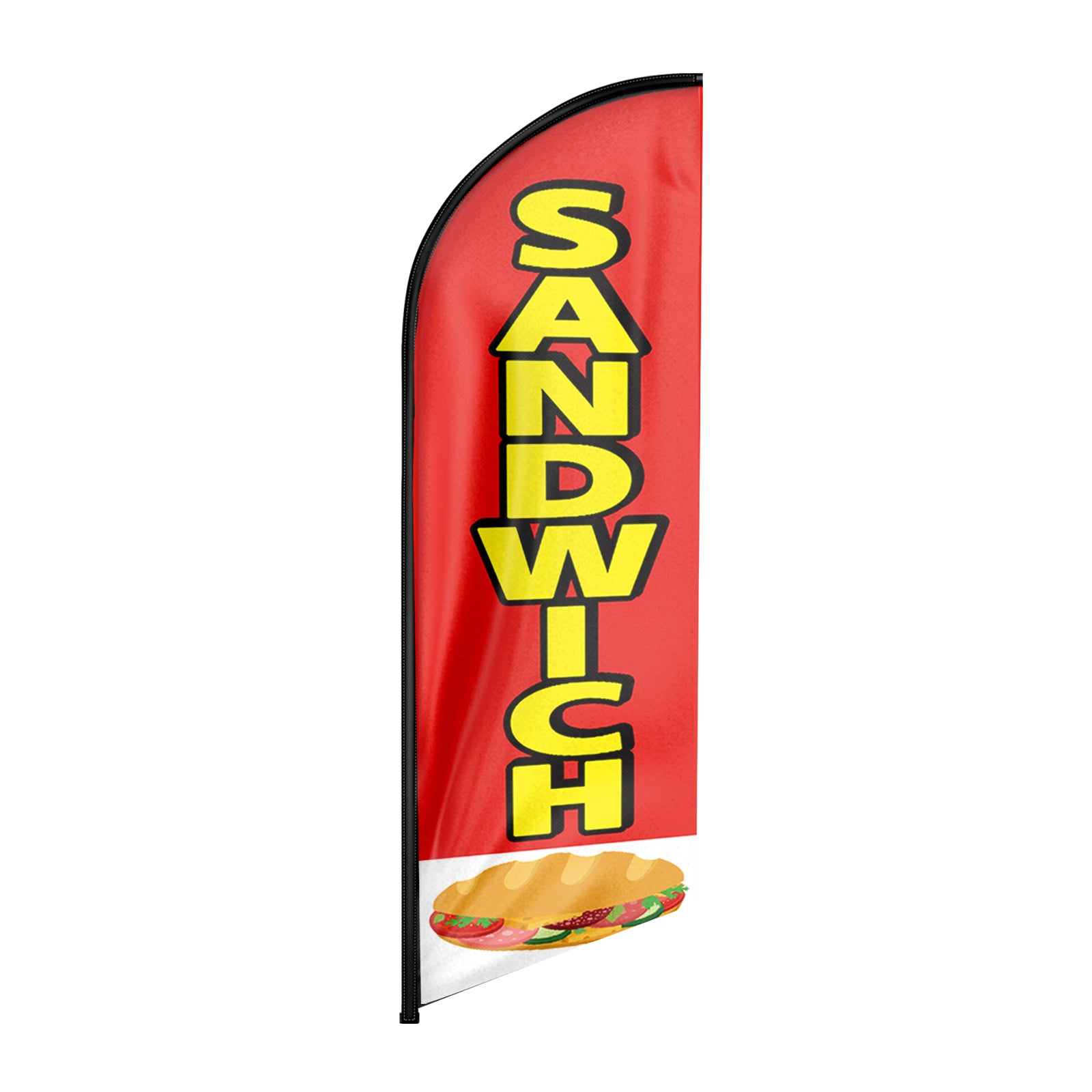 Sandwich Sign-8ft Sandwich Feather Flag!（Flagpole Not Included）