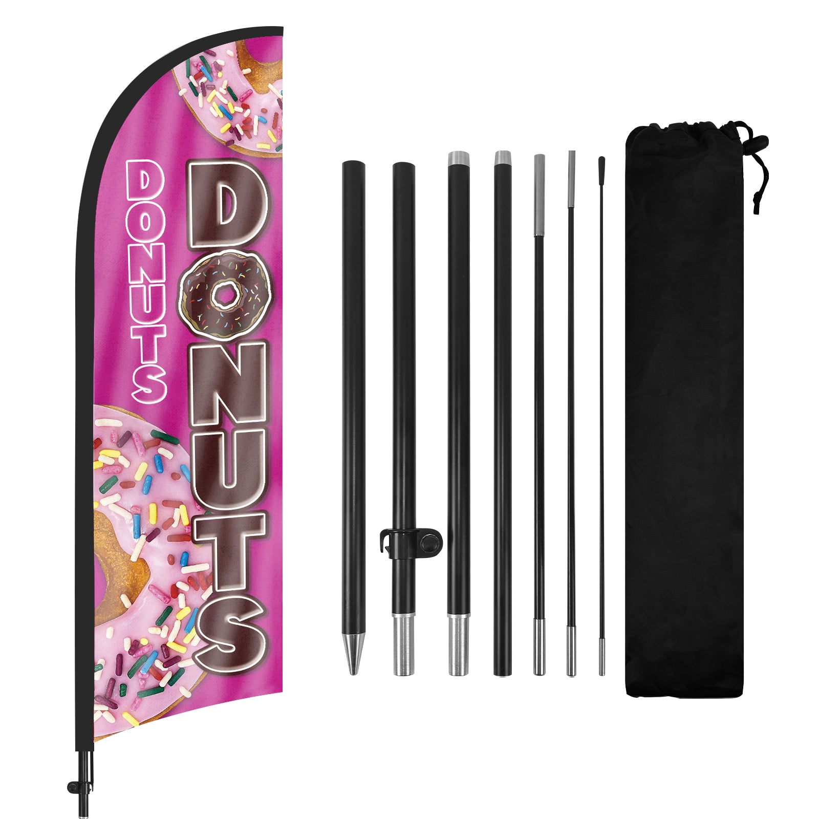 8Ft Donuts 02 Feather Flag Pole Kit