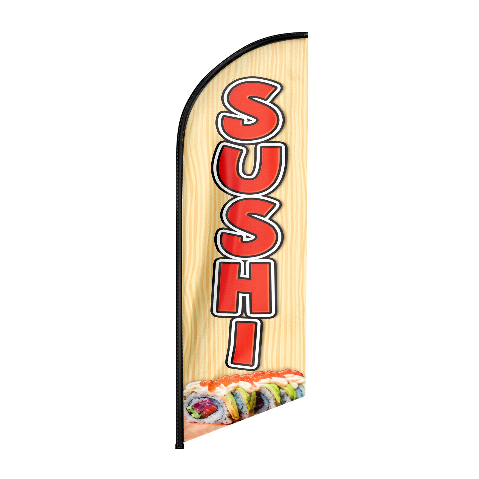 Sushi Sign-8ft Sushi Feather Flag!（Flagpole Not Included）