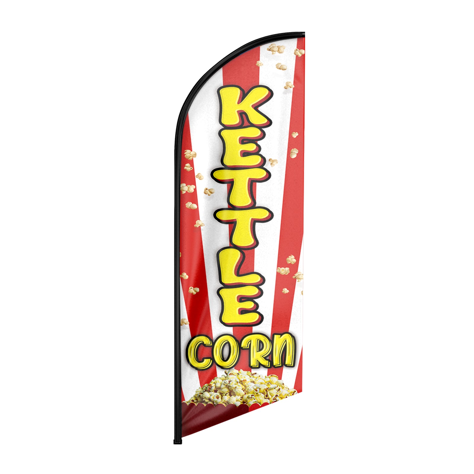 8ft Kettle Corn Feather Flag-Promote Your Kettle Corn Business!（Flagpole Not Included）
