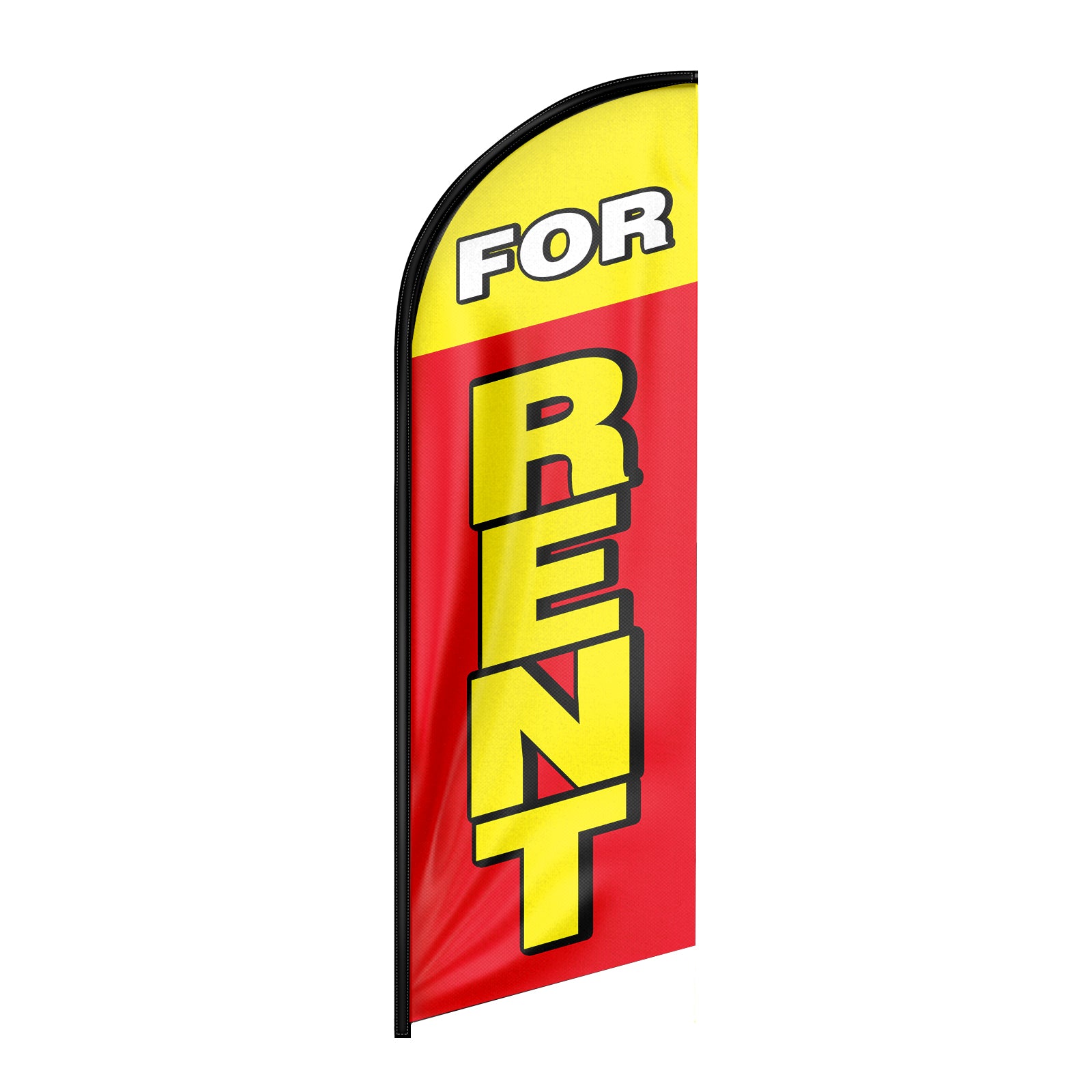 8ft For Rent Sign Feather Flag-Promote Your Rental Business!