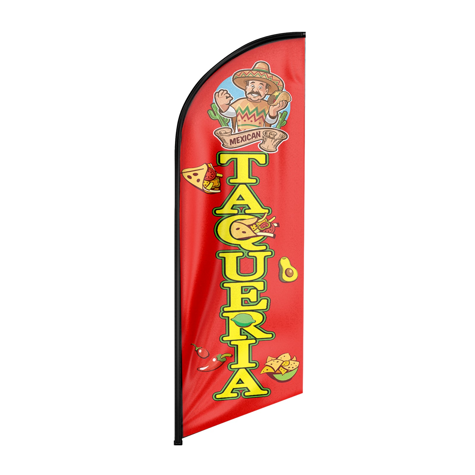Taqueria sign-8ft Taqueria Feather Flag!（Flagpole Not Included）