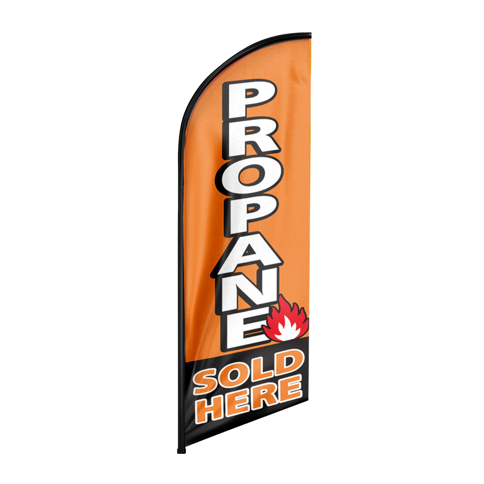 Propane Sold Here Feather Flag: Advertising Banner for Propane Sold Here Business (8ft Flagpole Not Included）
