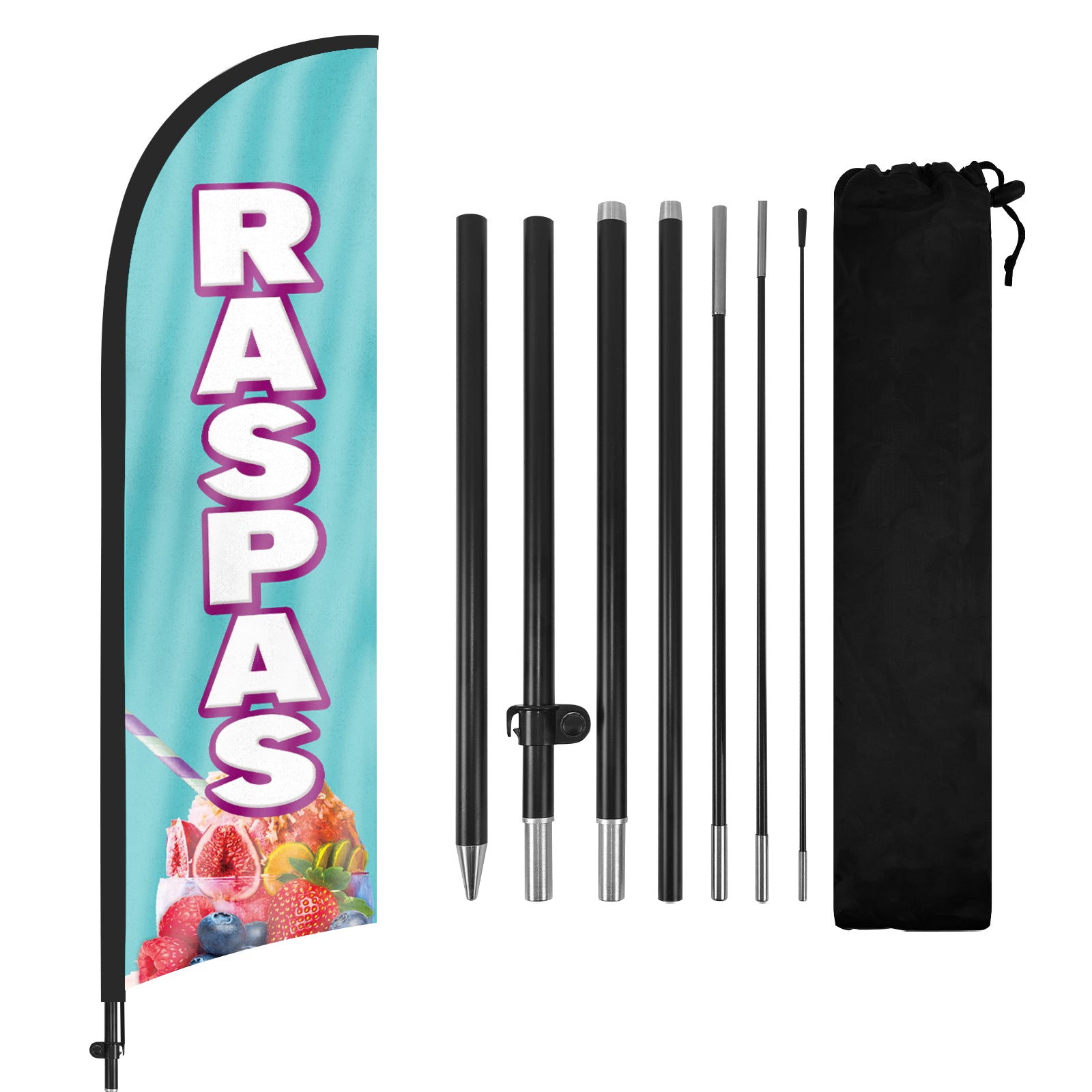8ft Raspas Feather Flag Pole Kit