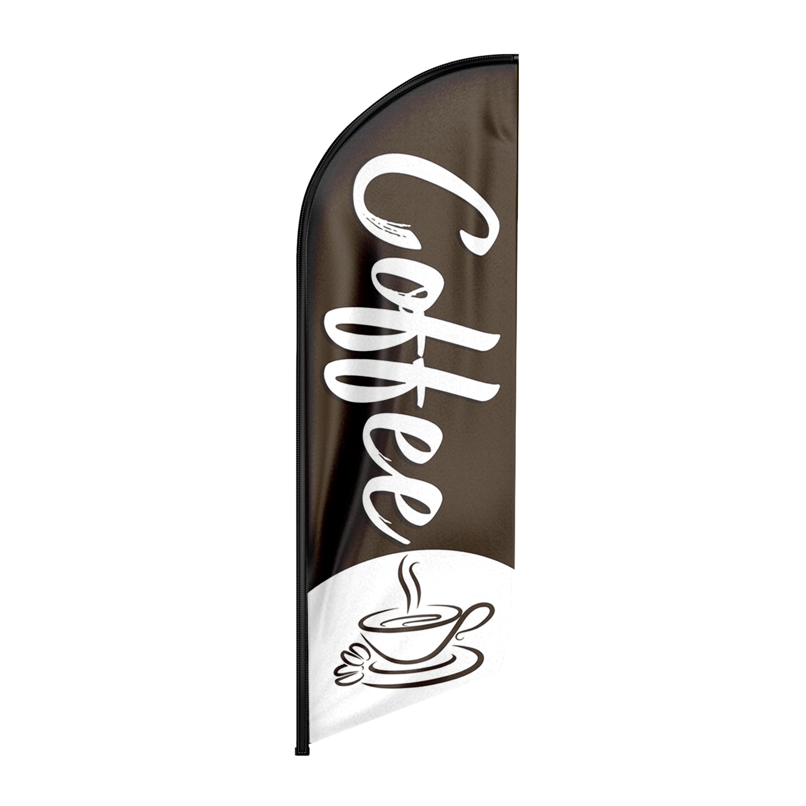 Coffee Shop Signs-Coffee Feather Flag!（Flagpole Not Included）