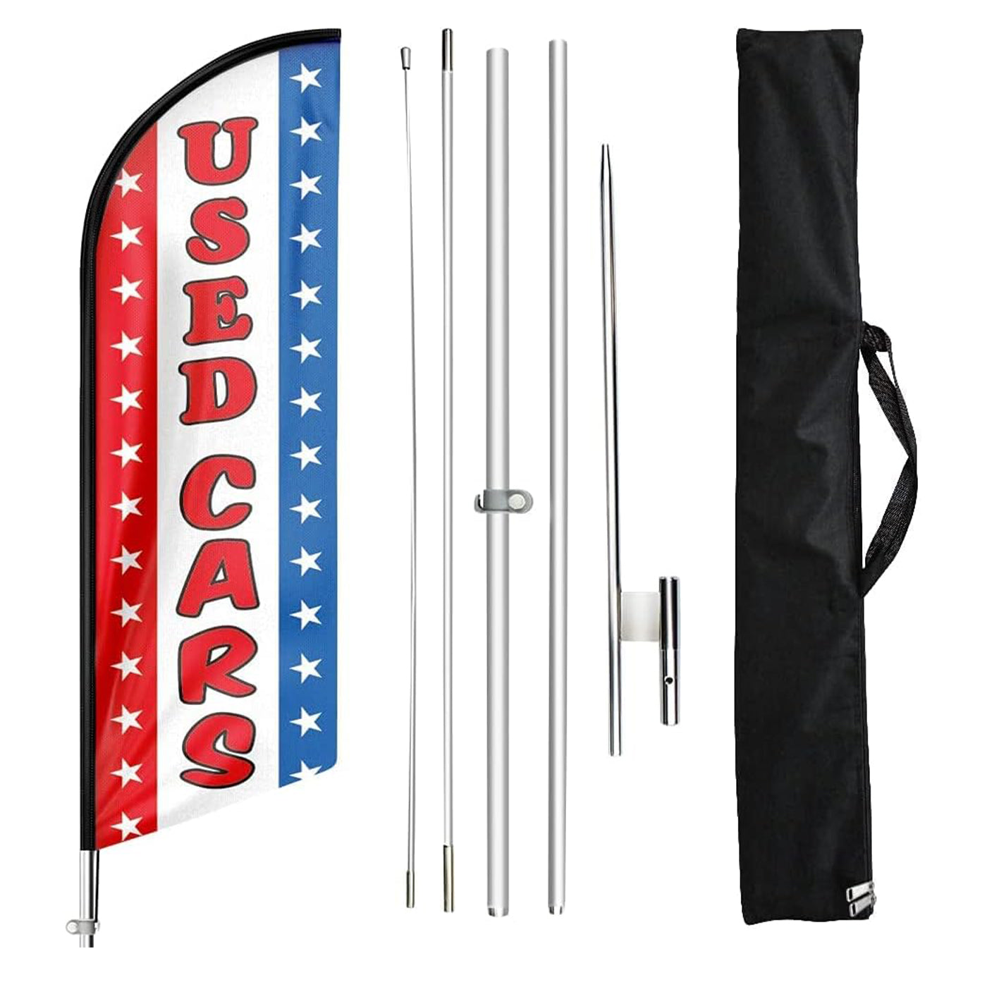 Used Car Signs-11ft Used Cars Sale Feather Flags for Second-hand Car Auto Dealer Business