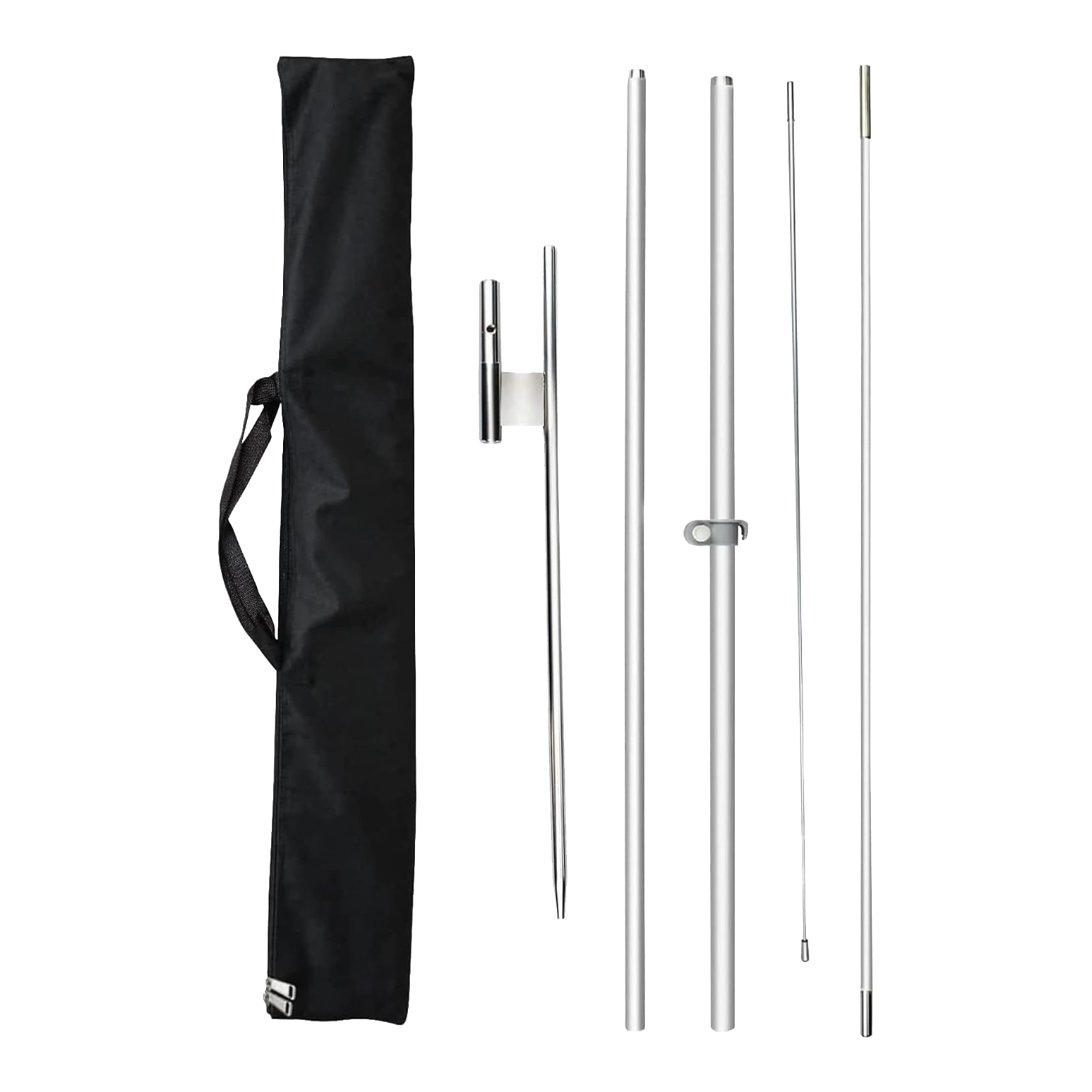 FSFLAG 11Ft Feather Flag Poles Kit-feather flag replacement pole（3.4m）