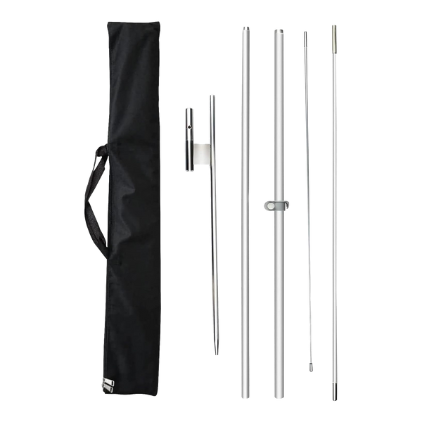 FSFLAG 11Ft Feather Flag Poles Kit-feather flag replacement pole（3.4m）