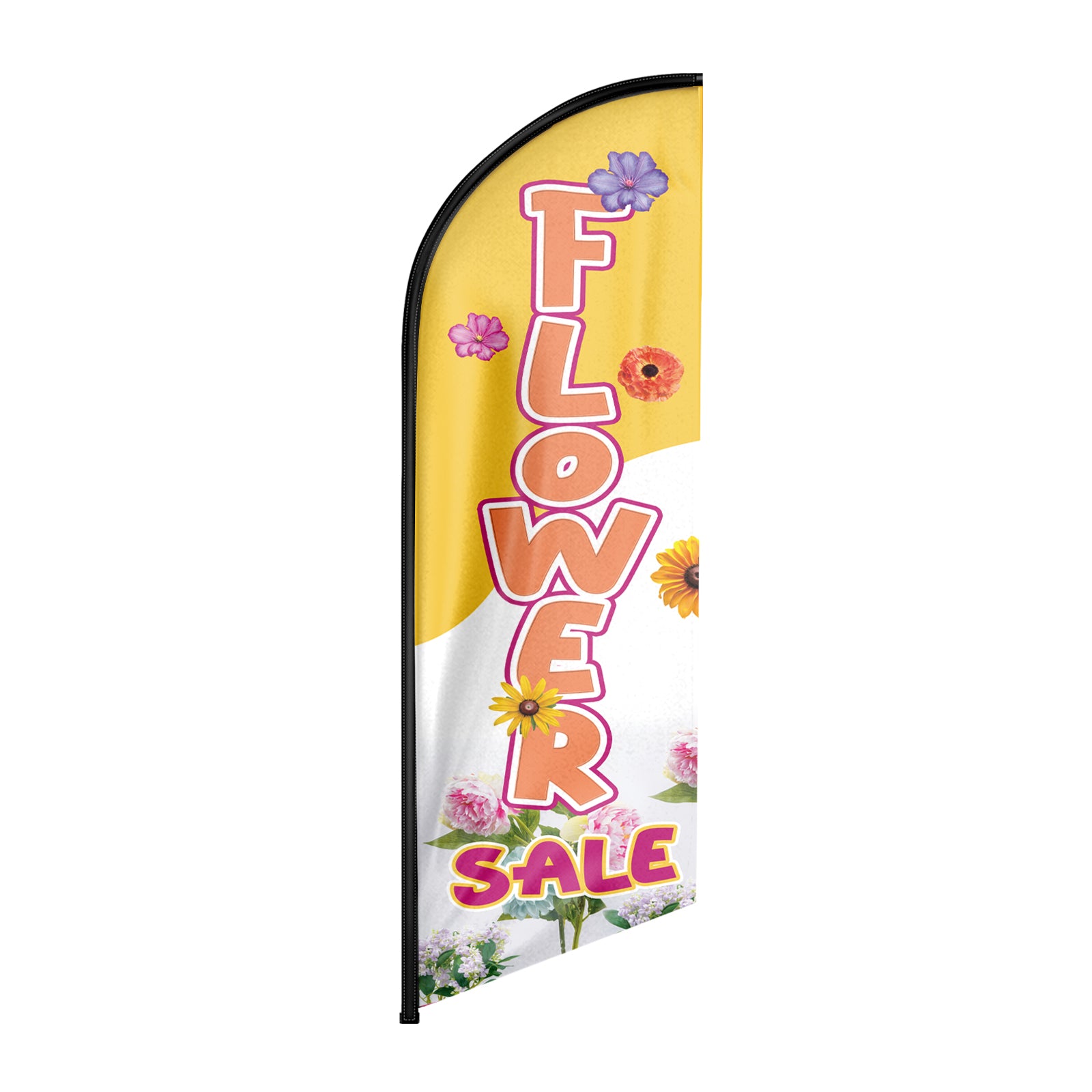 8Ft Flower Sale Advertising Feather Flag（Flagpole Not Included）